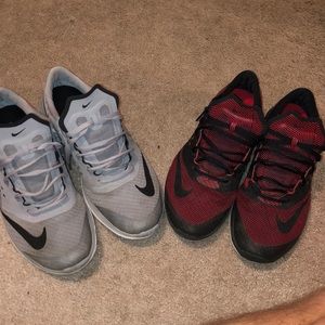 Two Pair of Nike Running Shoes Size 10.5 and 11